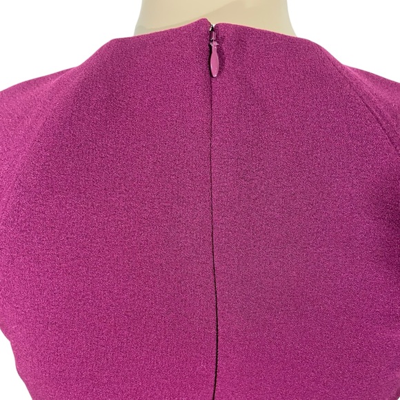 DRESS THE POPULATION Lainey Dress Dark Magenta Bodycon MIDI Dress Size XS NWOT - Picture 6 of 8